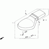 Схема вузла: Сидіння для Honda VT600 Shadow VLX Deluxe