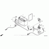 Схема вузла: Акумулятор для Honda CB1100