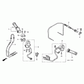 Схема вузла: Switch / cable для Honda VTR1000 Firestorm