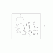 Схема вузла: Fly screen для Honda CB600F Hornet