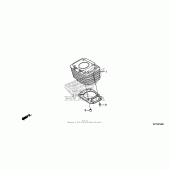 Схема узла: Цилиндр для Honda CRF150 CRF150F