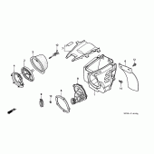 Схема узла: Воздушный фильтр для Honda CR250