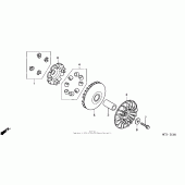 Схема вузла: Drive face для Honda FSC600 Silver Wing