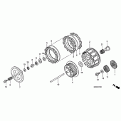 Схема вузла: Зчеплення для Honda CRF450 CRF450R