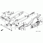 Схема вузла: Задній важіль (Маятник) для Honda XL1000V Varadero