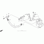 Схема вузла: Water pipe для Honda VT600 Shadow VLX Deluxe