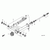 Схема вузла: Задній важіль (Маятник) для Honda VT1100 Shadow Aero