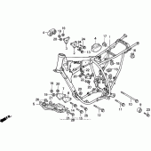 Схема вузла: Рама для Honda XR250