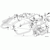 Схема вузла: Water Pipe для Honda GL1800 Gold Wing Valkyrie