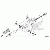 Схема вузла: Задній важіль (Маятник) для Honda GL1800 Gold Wing