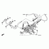 Схема вузла: Система вентиляція картера для Honda XR650