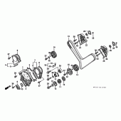 Схема вузла: Front cover / timing belt для Honda ST1100 Pan-European