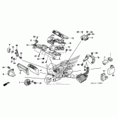 Схема узла: Control unit (gl1800 06-) для Honda GL1800 Gold Wing