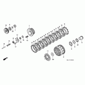 Схема узла: Сцепление для Honda ST1100 Pan-European