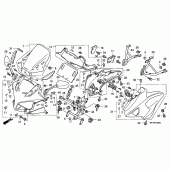 Схема вузла: Cowling comp для Honda CBF1000