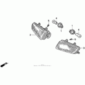 Схема вузла: Поворотники для Honda ST1100 Pan-European