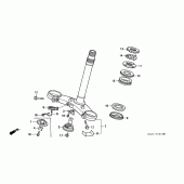 Схема узла: Рулевая траверса для Honda VFR400