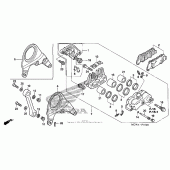 Схема вузла: Задній гальмівний супорт для Honda VFR800 Interceptor