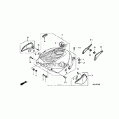 Схема вузла: Top shelter для Honda CBR1000 CBR1000RR (ABS) Fireblade