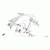 Схема узла: Переднее крыло для Honda NC700