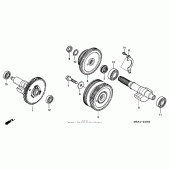 Схема вузла: Балансир для Honda VTX1300