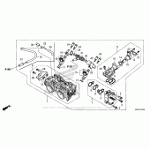Схема вузла: Дросельна заслонка для Honda CBR500