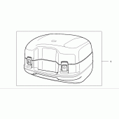 Схема узла: 35l top box h для Honda ST1100 Pan-European