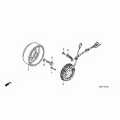 Схема вузла: Генератор для Honda FX650 Vigor