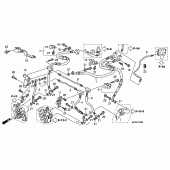 Схема узла: Передний тормозной шланг (ST1300) для Honda ST1300 Pan-European