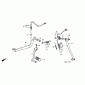 Схема вузла: Pedal / stand для Honda XL600 Transalp
