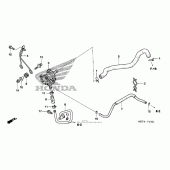 Схема узла: Система индукции воздуха для Honda CRF450 CRF450X