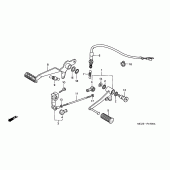 Схема вузла: Педаль (Лапка) для Honda CB900 Hornet