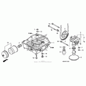 Схема вузла: Масляний насос для Honda VFR800 Interceptor