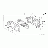 Схема узла: Спидометр для Honda FJS600 Silver Wing