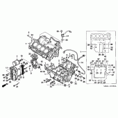 Схема вузла: Картер двигуна для Honda CB600F 599