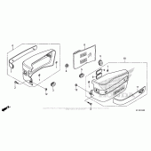 Схема вузла: Бічний обтічник для Honda CMX250 Rebel