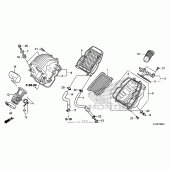 Схема узла: Воздушный фильтр для Honda CBR250
