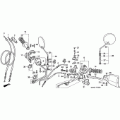 Схема вузла: Switch / cable для Honda NX650 Dominator