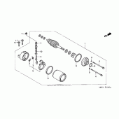 Схема узла: Стартер электрический для Honda CBR600 CBR600RR