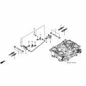 Схема вузла: Дросельна заслонка (COMPONENT PARTS) для Honda VFR800 VFR