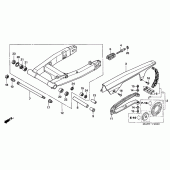 Схема узла: Задний рычаг (Маятник) для Honda CBR1100XX Blackbird