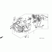 Схема узла: Фара для Honda CBR1000 CBR1000F