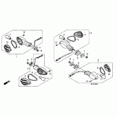 Схема узла: Поворотники (3) для Honda CBR600