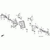 Схема вузла: Підніжки для Honda VFR750F VFR750R (RC30)