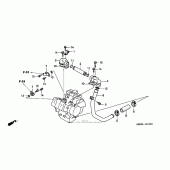 Схема вузла: Water pipe для Honda VF750 Magna
