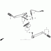 Схема вузла: Pedal 93-94 для Honda CBR900RR CBR900RR Fireblade