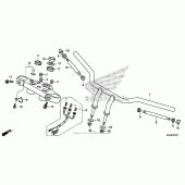 Схема вузла: Кермо 2 для Honda VT750 Shadow Phantom