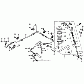 Схема узла: Задний тормозной цилиндр 1100a для Honda ST1100 Pan-European