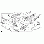 Схема вузла: Задній важіль (Маятник) для Honda CBR600