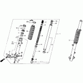 Схема вузла: Вилка передньої осі для Honda NX250